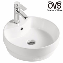 Popular White Bathroom Semi Recessed Basin